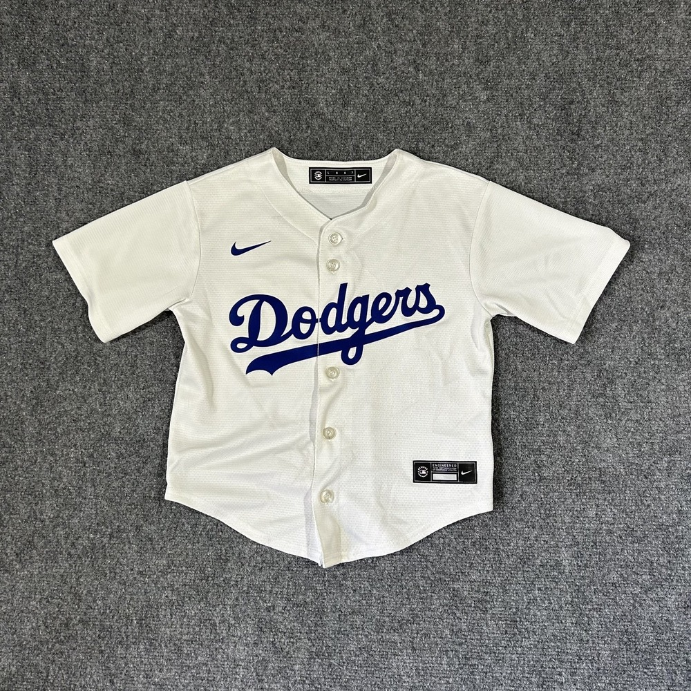 Nike Infant Large Los Angeles Dodgers White Home Jersey #4116
